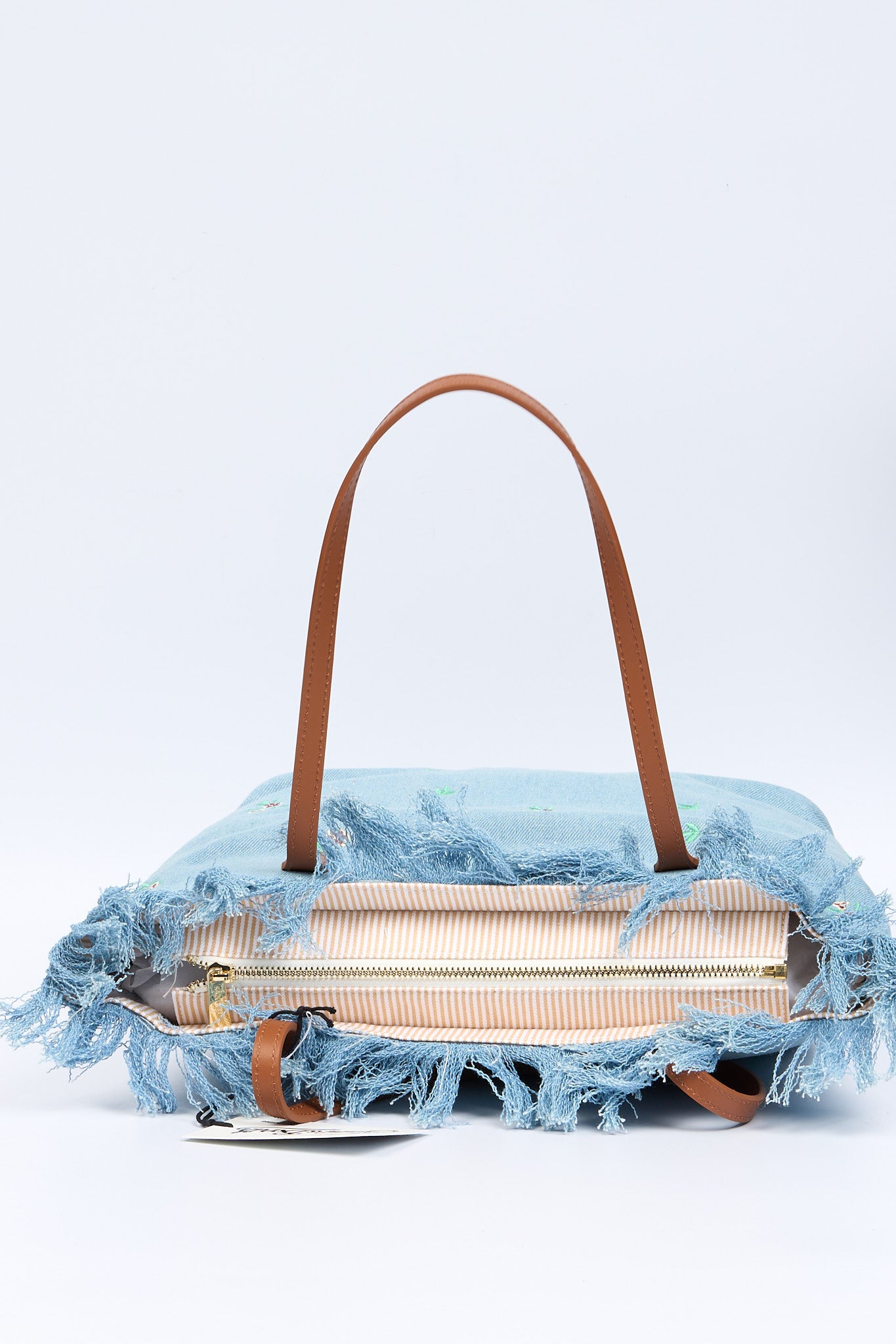 Mc2 saint barth City Bag Media Denim Fiori Donna-5