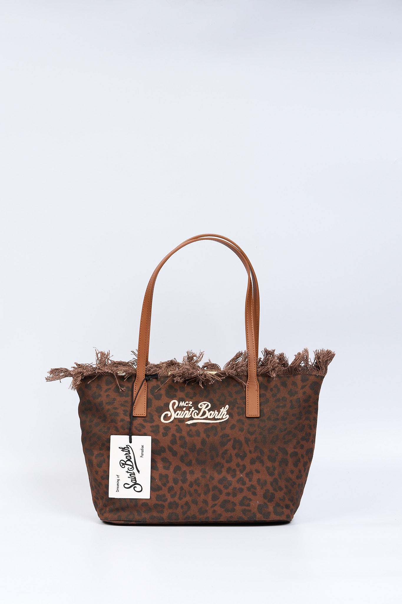 Mc2 saint barth City Bag Media Leopard Marrone Donna-1