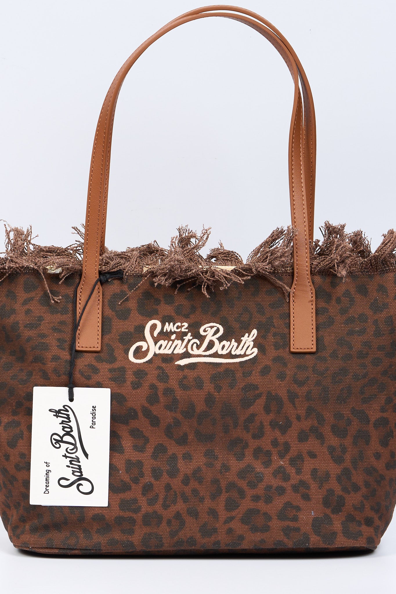 Mc2 saint barth City Bag Media Leopard Marrone Donna-2