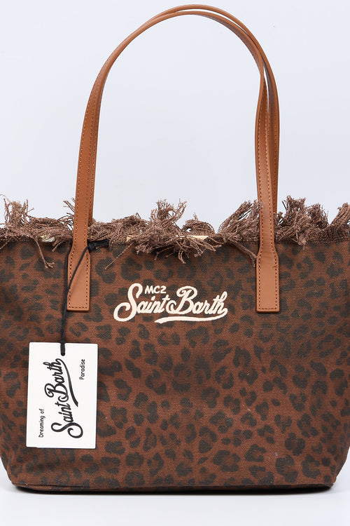 Mc2 saint barth City Bag Media Leopard Marrone Donna-2