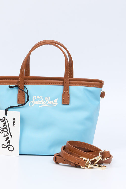 Mc2 saint barth City Bag Mini Nylon Azzurro Donna-2