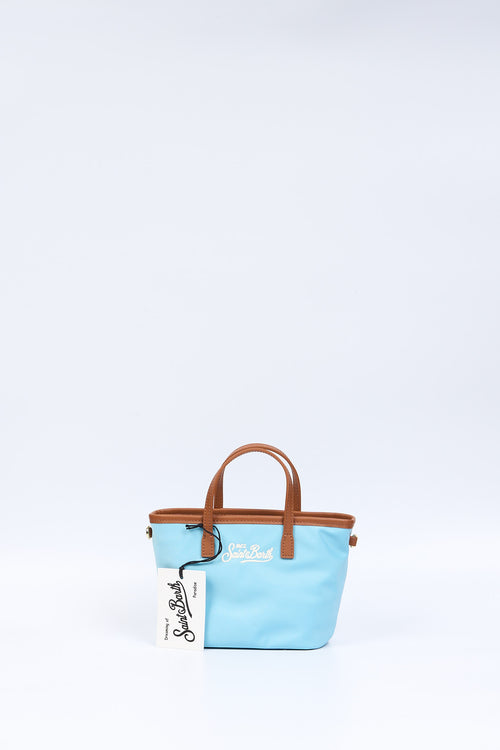 Mc2 saint barth City Bag Mini Nylon Azzurro Donna