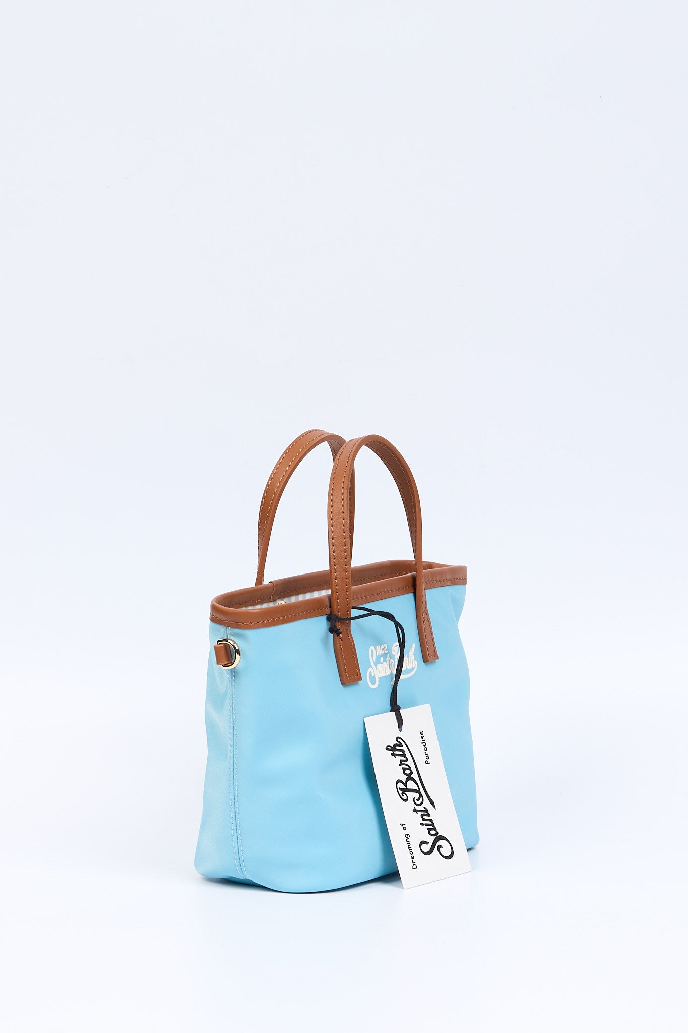 Mc2 saint barth City Bag Mini Nylon Azzurro Donna-3