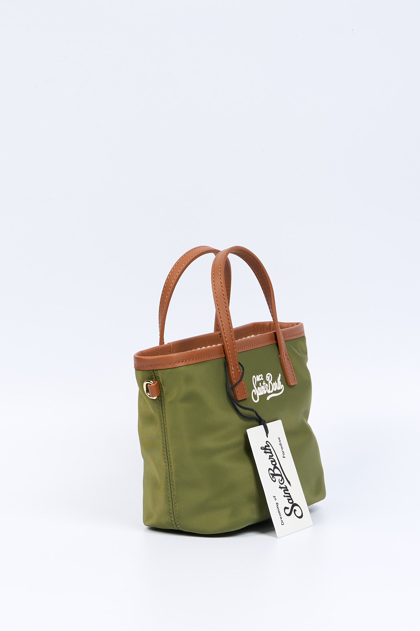 Mc2 saint barth City Bag Mini Nylon Verde Donna-4