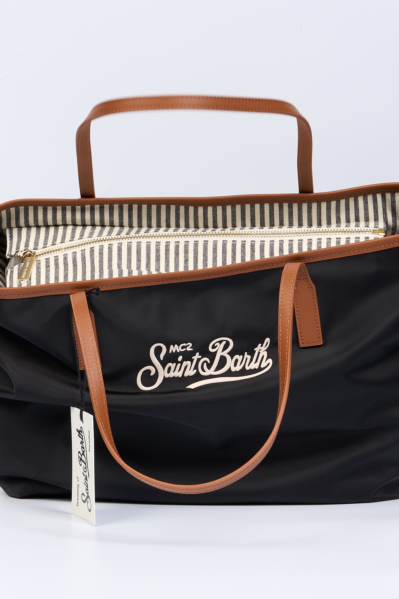 Mc2 saint barth City Bag Nylon Grande Nero Donna-6