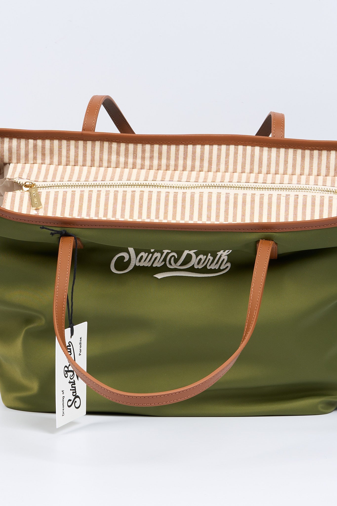 Mc2 saint barth City Bag Nylon Verde Donna-5