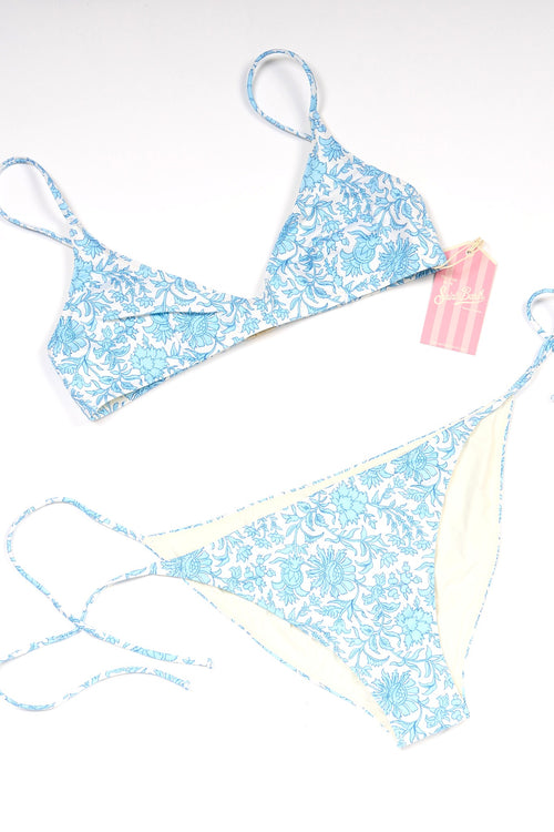 Mc2 saint barth Costume Bikini Batik Bianco/azzurro Donna