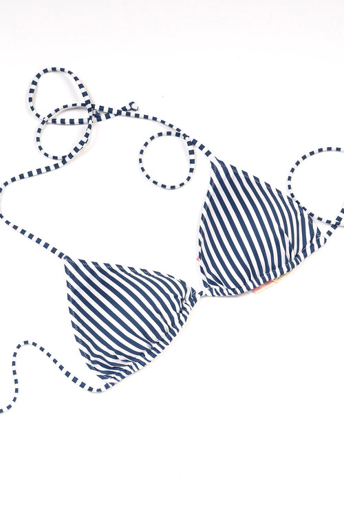 Mc2 saint barth Costume Bikini Righe Bianco/blu Donna-2