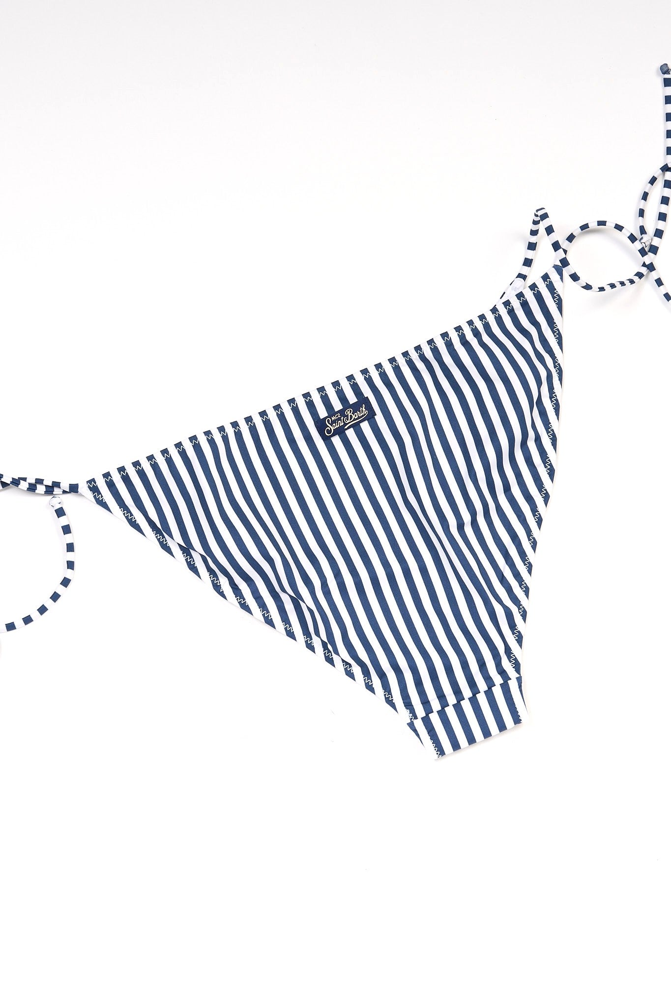 Mc2 saint barth Costume Bikini Righe Bianco/blu Donna-3