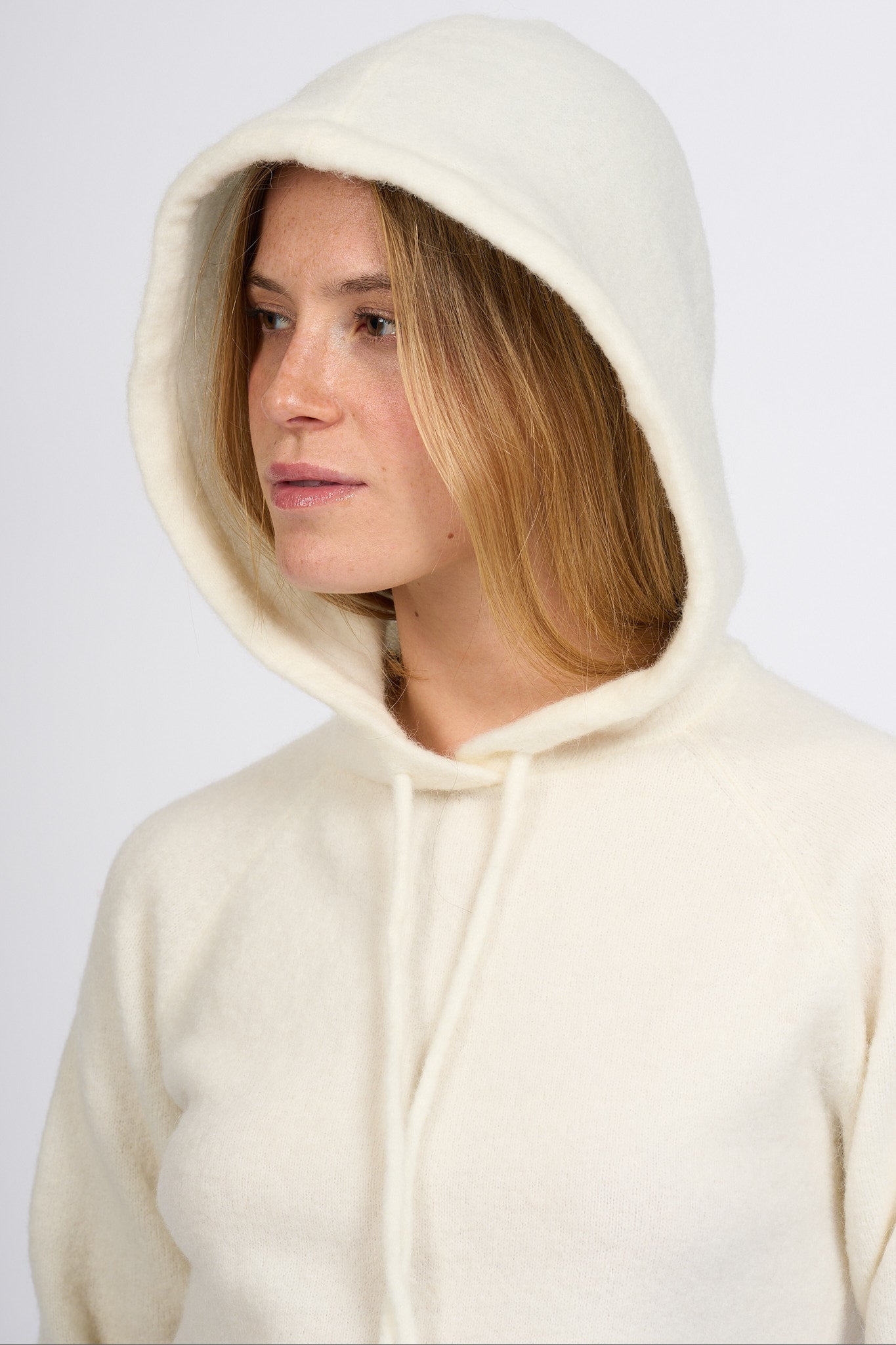 Mc2 saint barth Felpa Alpaca Bianco Donna-4