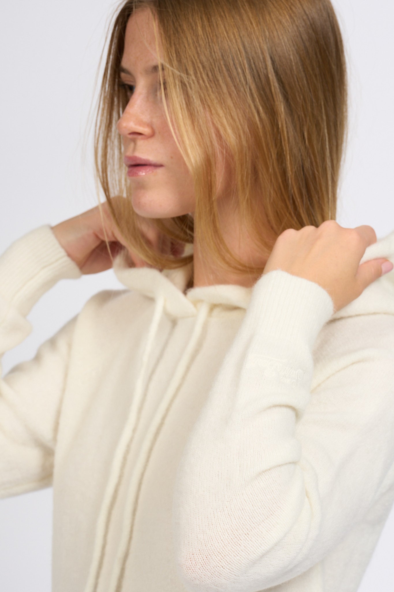 Mc2 saint barth Felpa Alpaca Bianco Donna-6