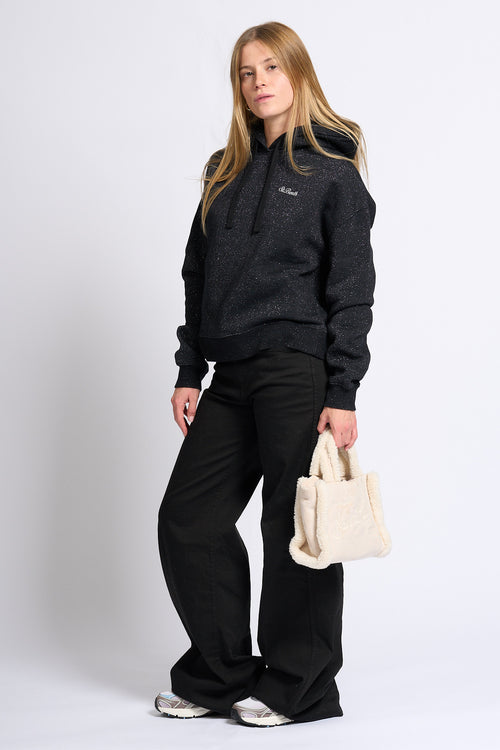 Mc2 saint barth Felpa Lurex Nero Donna-2