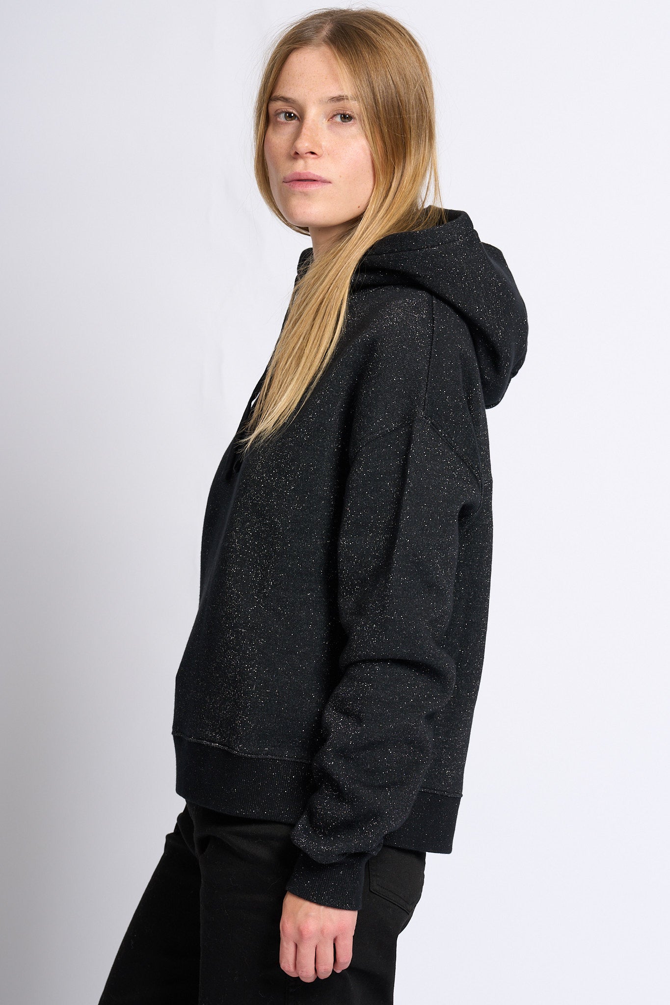 Mc2 saint barth Felpa Lurex Nero Donna-4