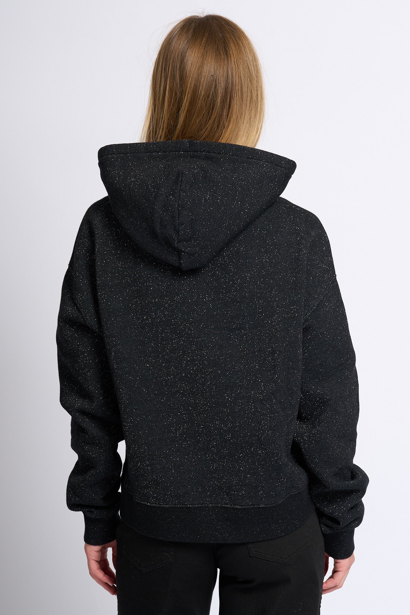 Mc2 saint barth Felpa Lurex Nero Donna-5