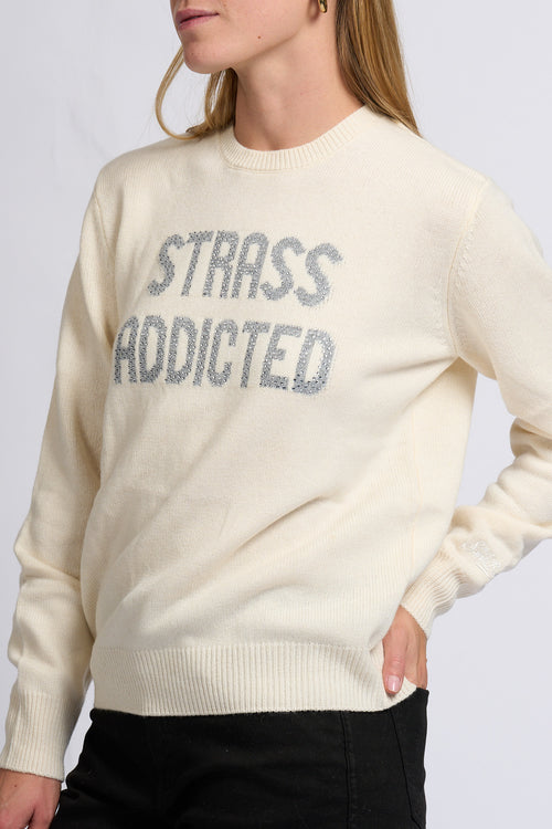 Mc2 saint barth Maglia Addicted Bianco Donna