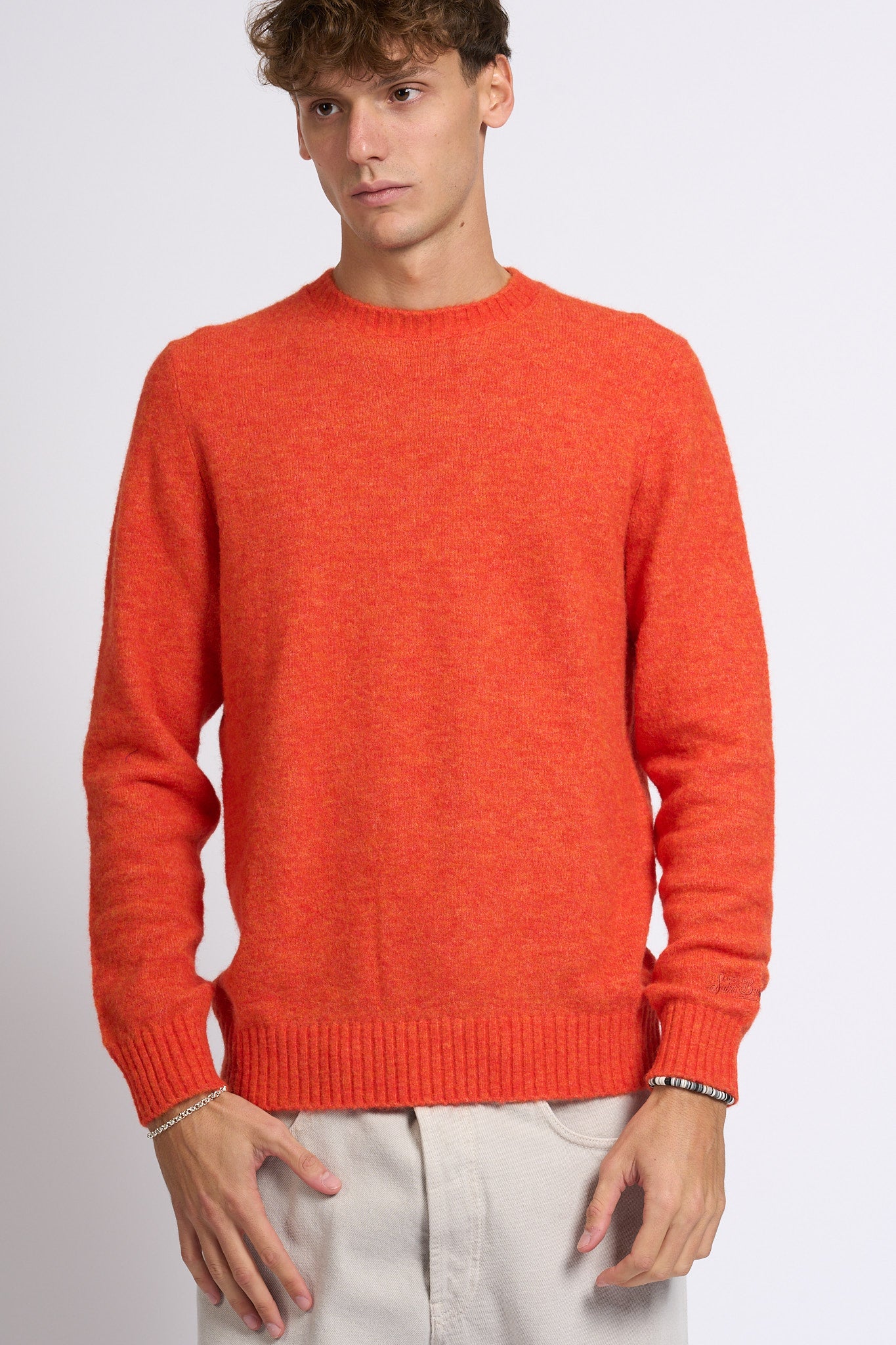 Mc2 saint barth Maglia Alpaca Arancione Uomo-1