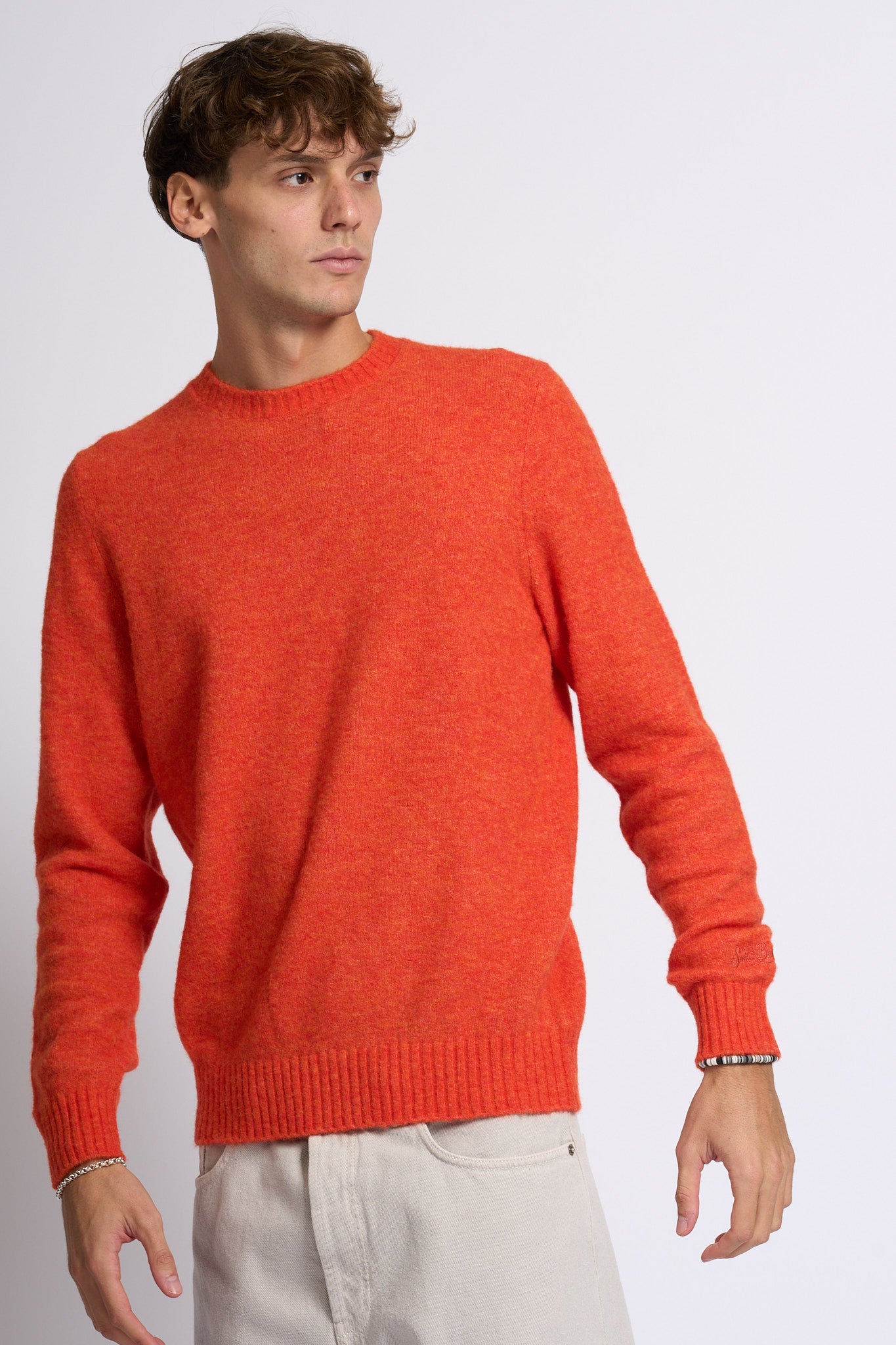 Mc2 saint barth Maglia Alpaca Arancione Uomo-4