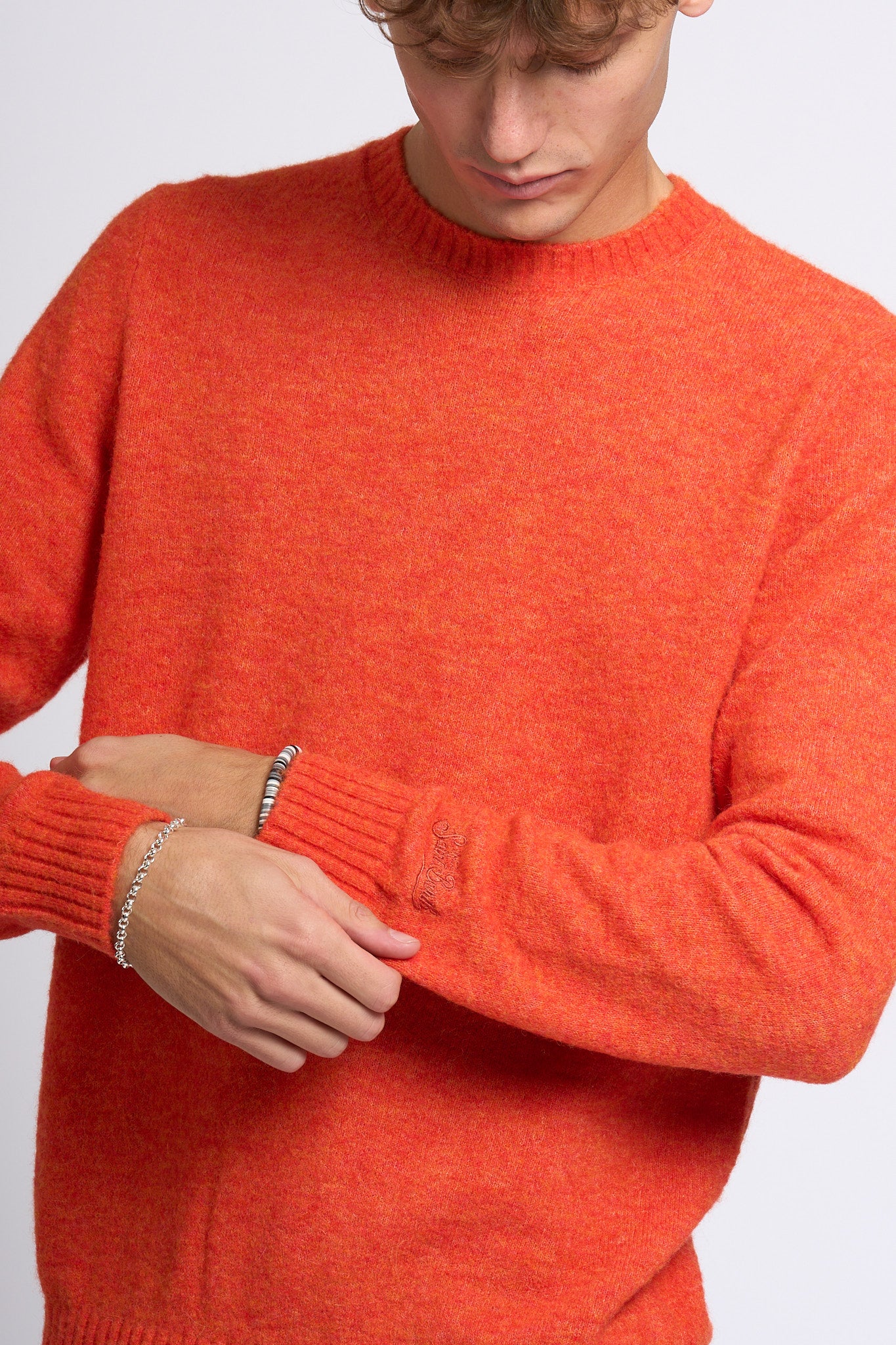 Mc2 saint barth Maglia Alpaca Arancione Uomo-6