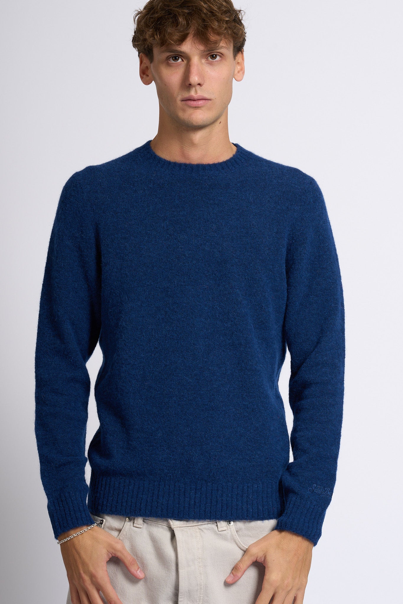 Mc2 saint barth Maglia Alpaca Blu navy Uomo-4