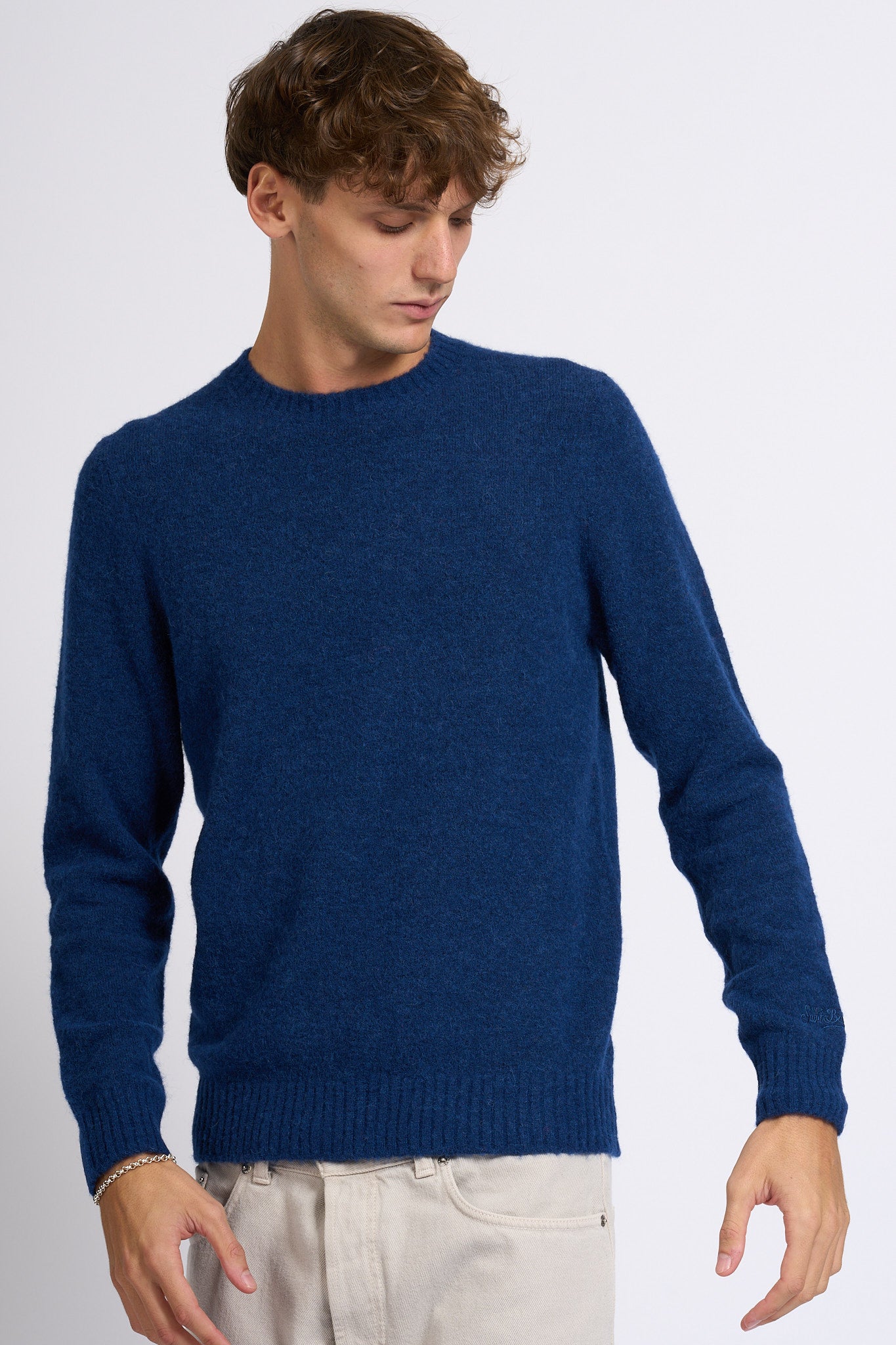 Mc2 saint barth Maglia Alpaca Blu navy Uomo-5