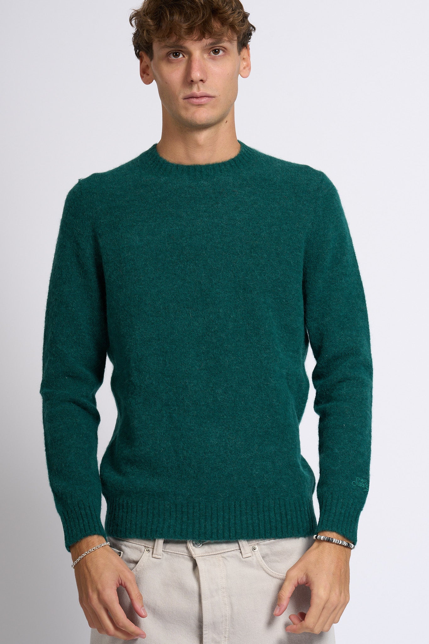 Mc2 saint barth Maglia Alpaca Verde Uomo-4