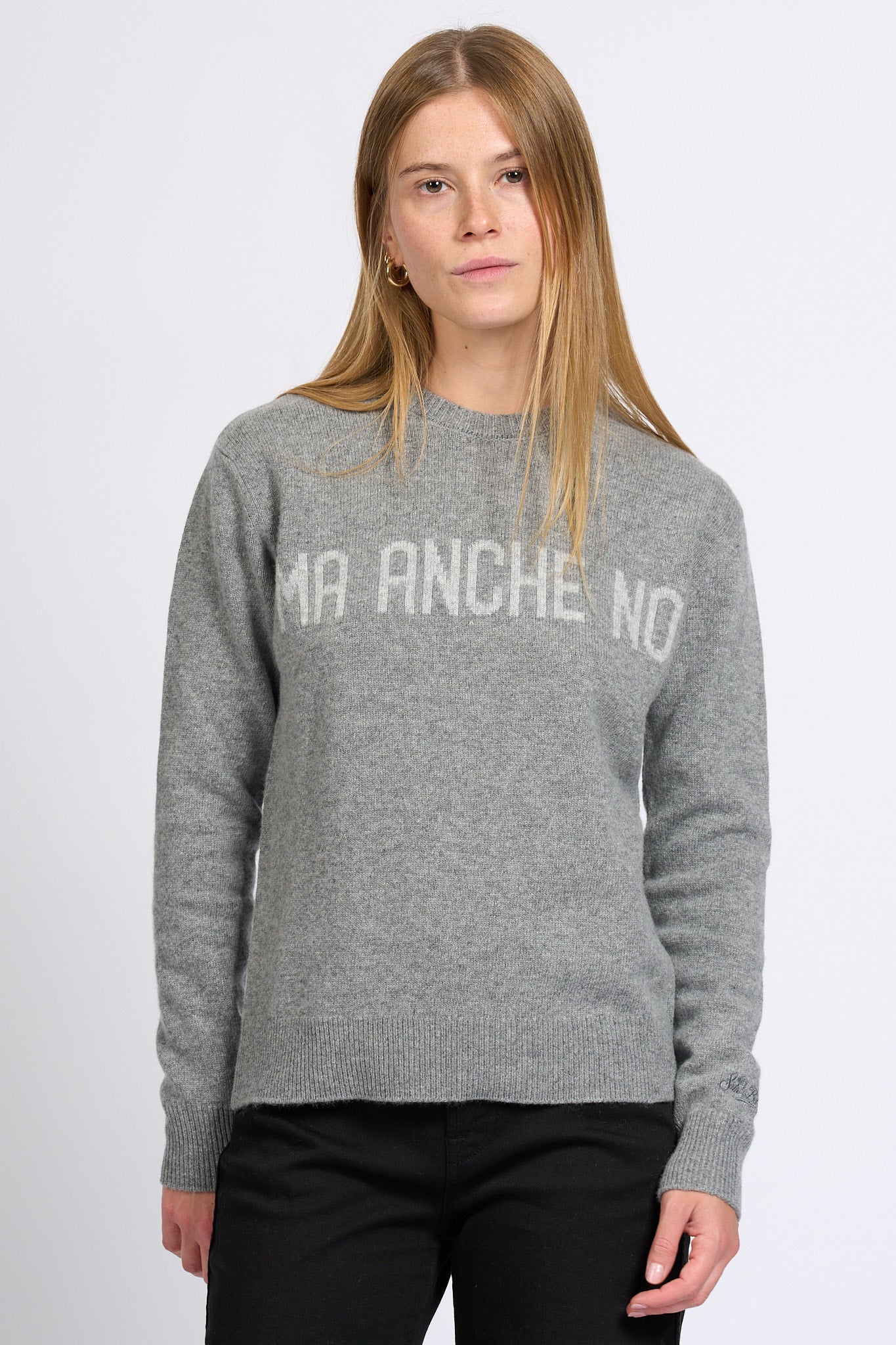 Mc2 saint barth Maglia Anche No Grigio Donna-3