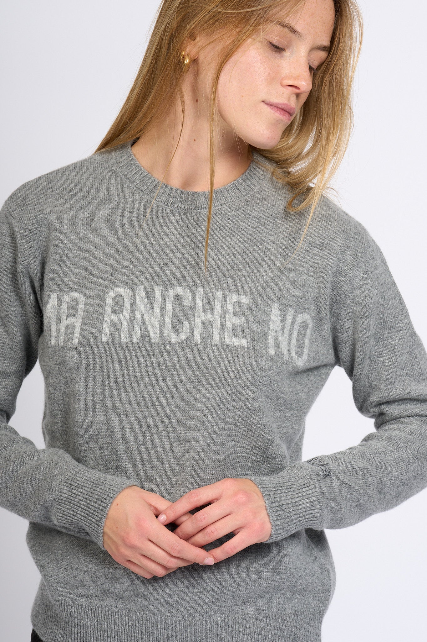 Mc2 saint barth Maglia Anche No Grigio Donna-5