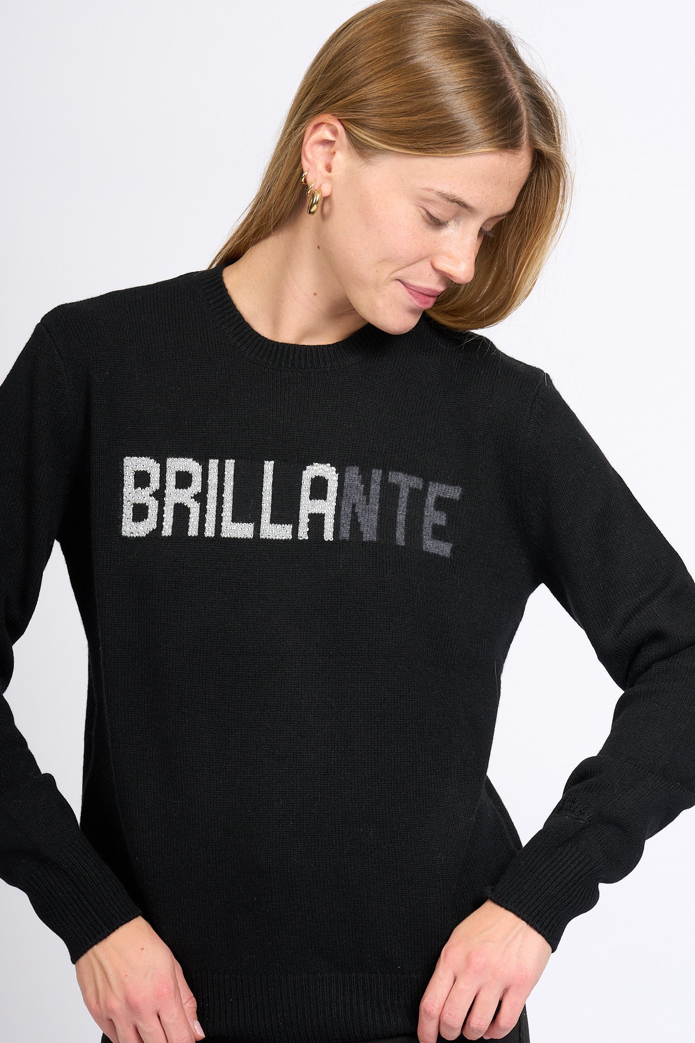 Mc2 saint barth Maglia Blillante Nero Donna-1