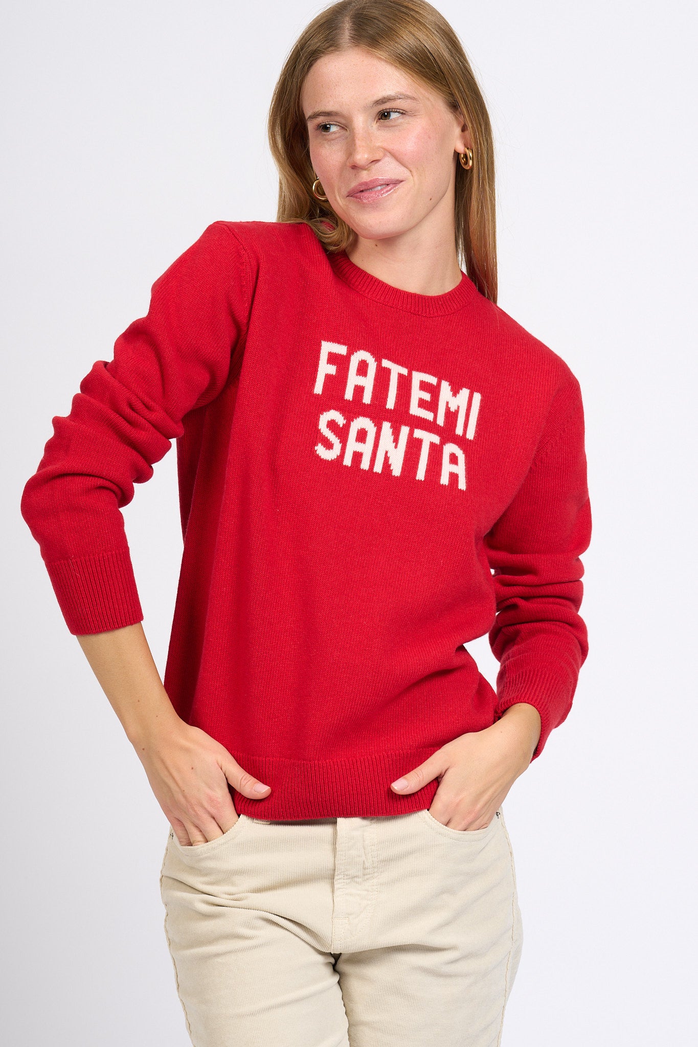 Mc2 saint barth Maglia Fatemi Santa Rosso Donna-4