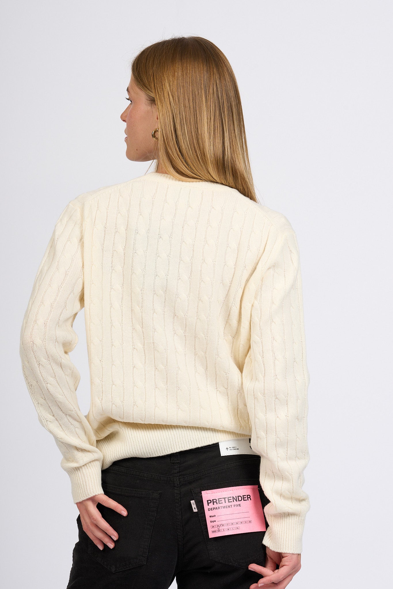 Mc2 saint barth Maglia Treccia Bianco Donna-6