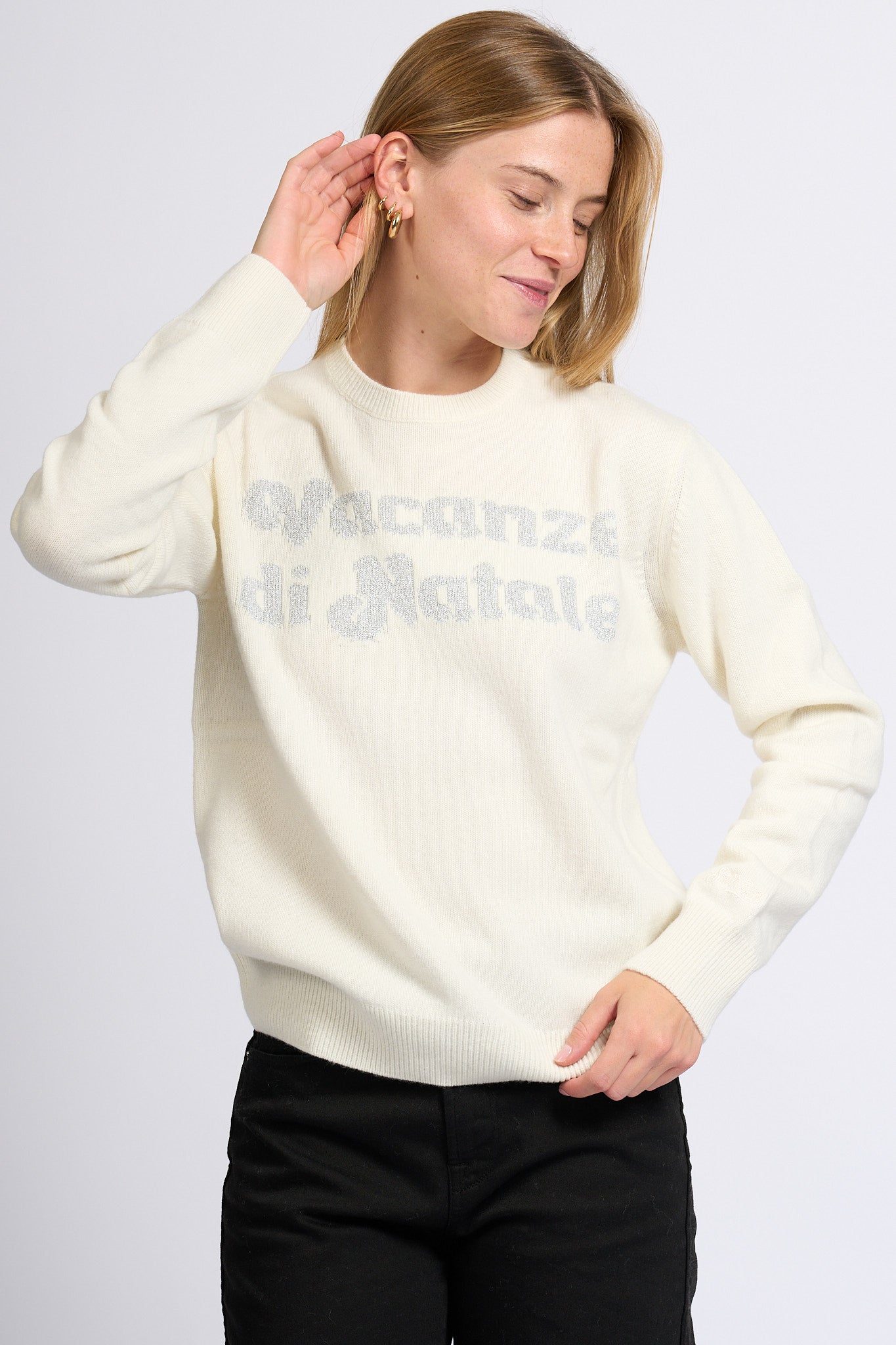 Mc2 saint barth Maglia Vacanze Natale Bianco Donna-1