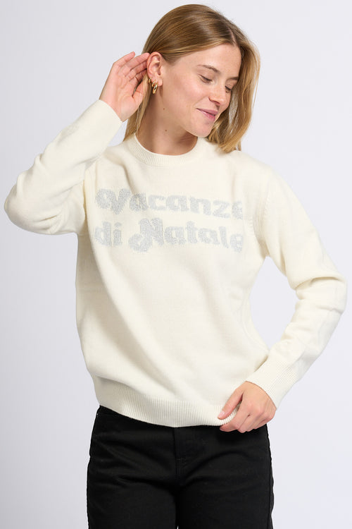 Mc2 saint barth Maglia Vacanze Natale Bianco Donna