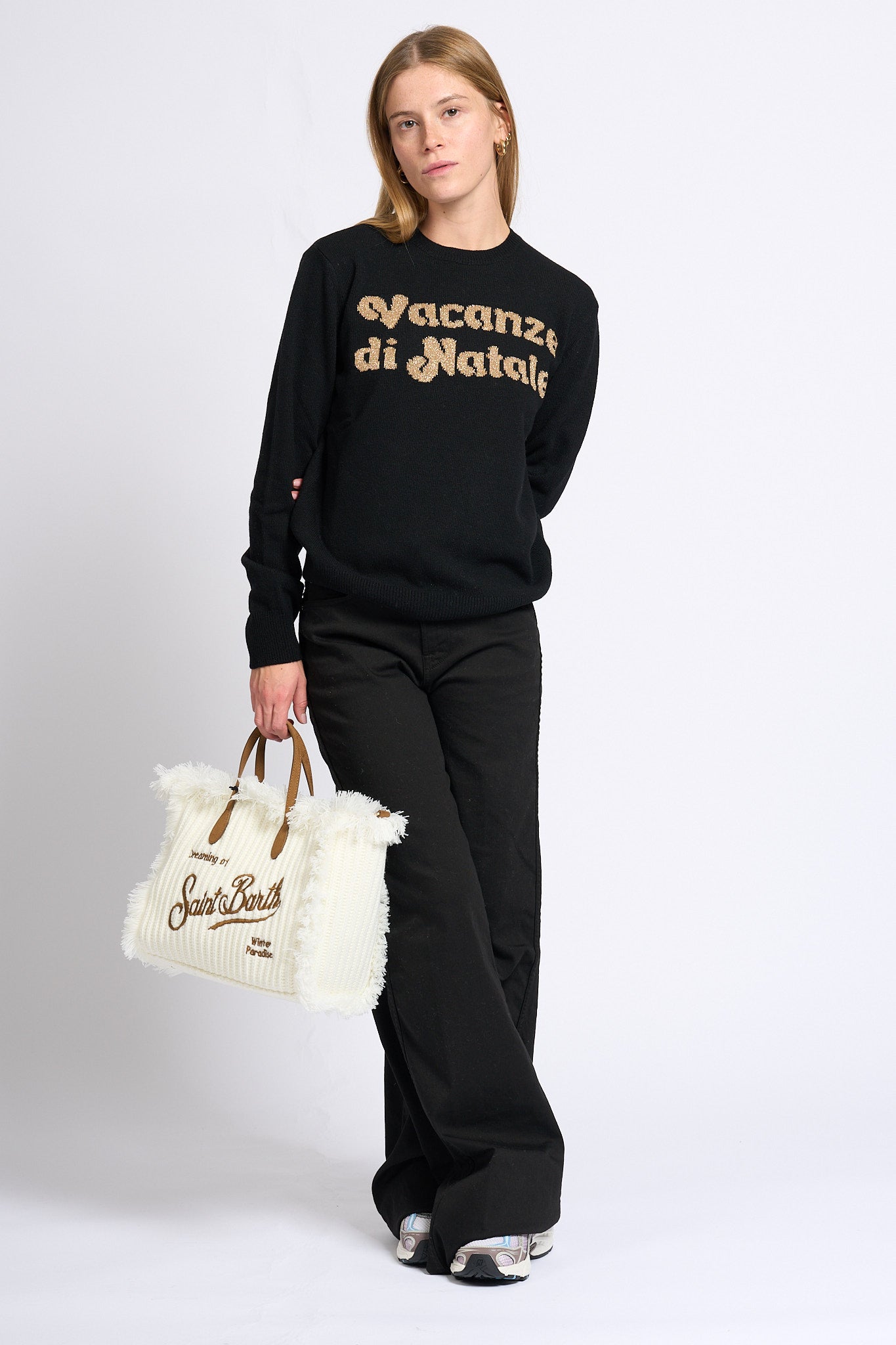 Mc2 saint barth Maglia Vacanze Natale Nero Donna-2