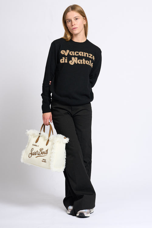 Mc2 saint barth Maglia Vacanze Natale Nero Donna-2