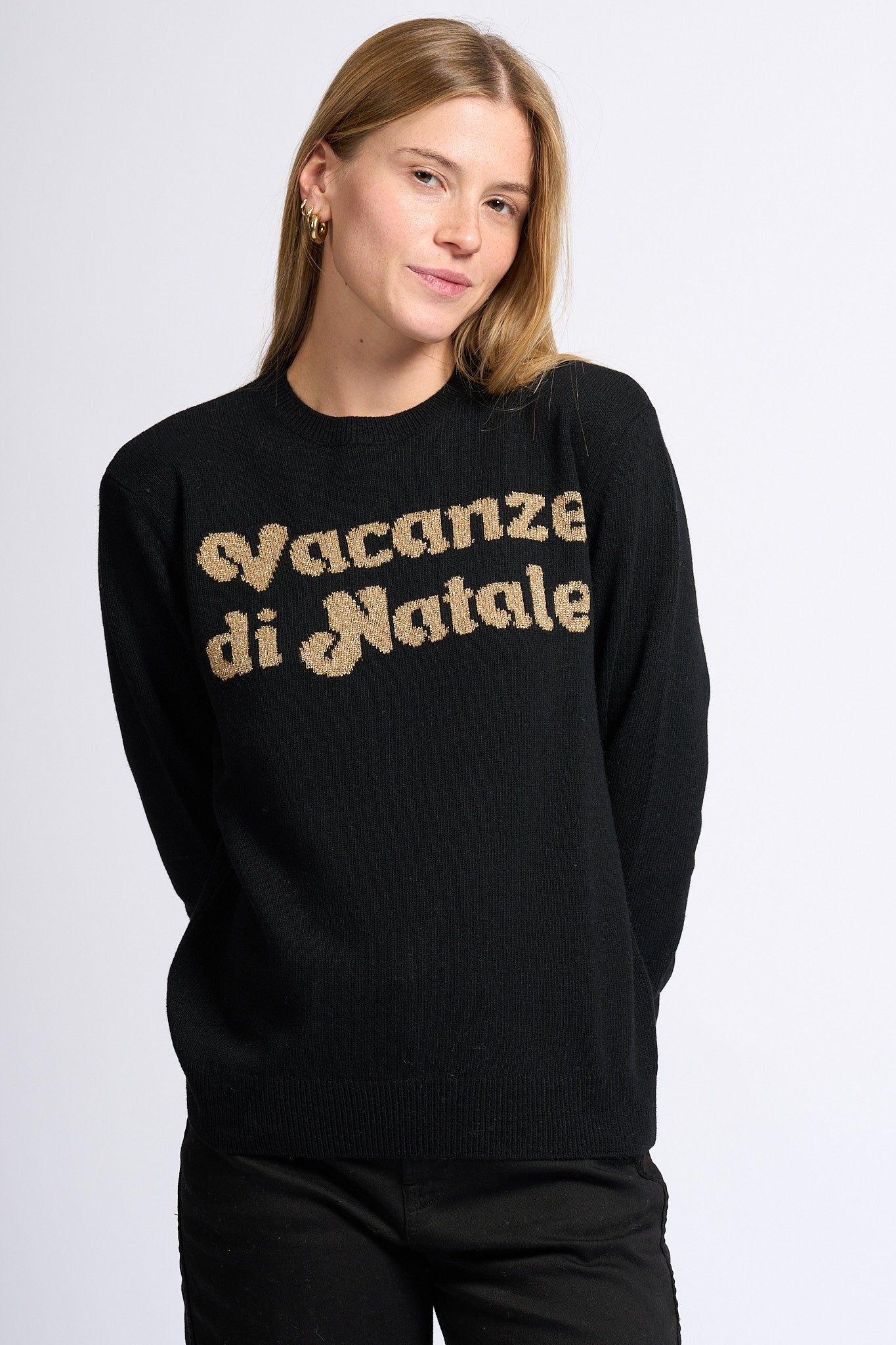 Mc2 saint barth Maglia Vacanze Natale Nero Donna-5