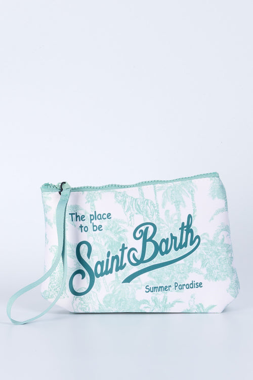 Mc2 saint barth Pochette ALINE Jungle Bianco/verde Donna