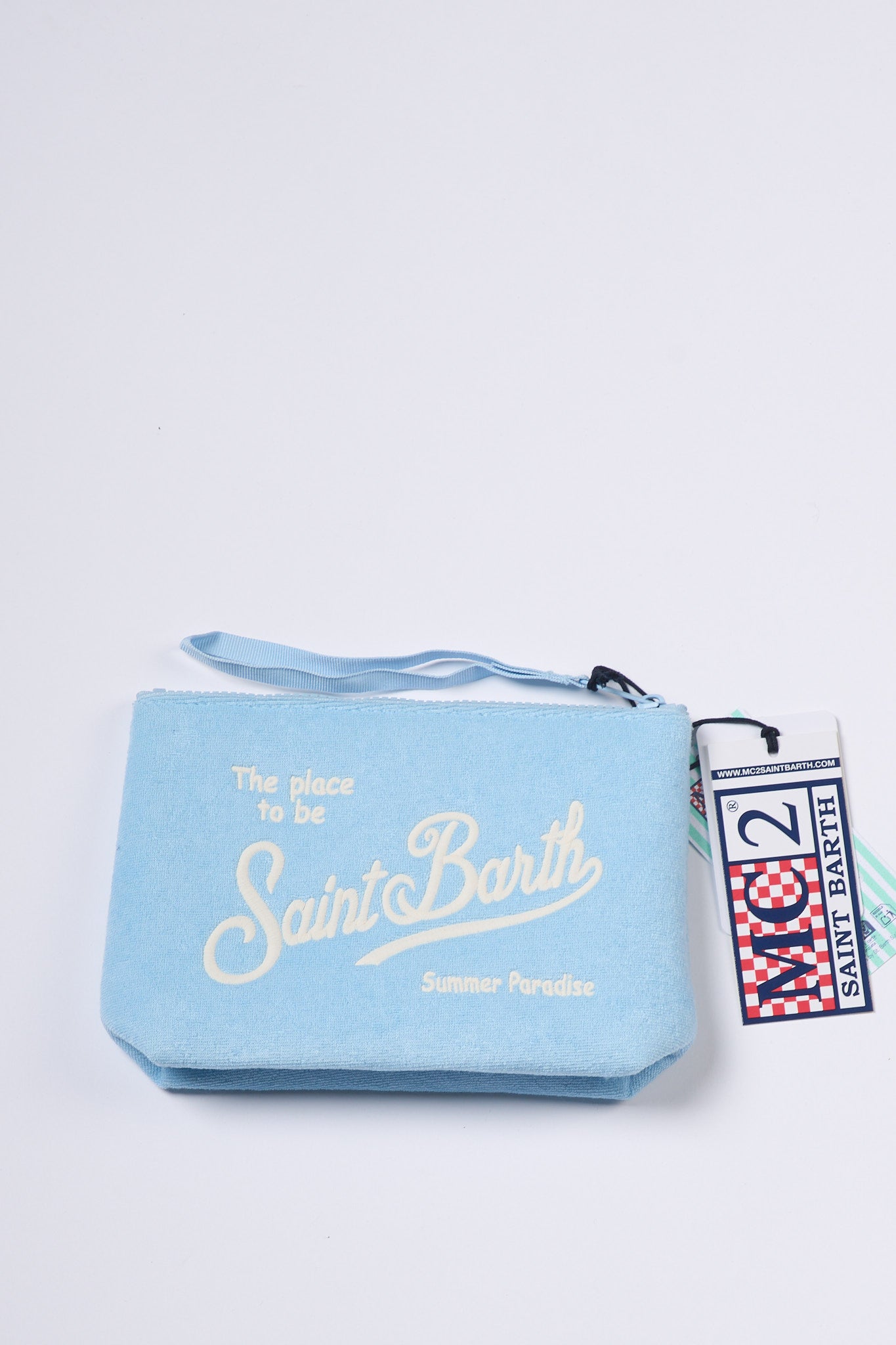 Mc2 saint barth Pochette ALINE Spugna Azzurro Donna-3