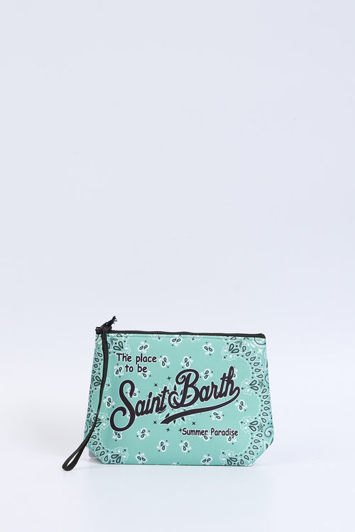 Mc2 saint barth Pochette Aline Bandana Verde Donna