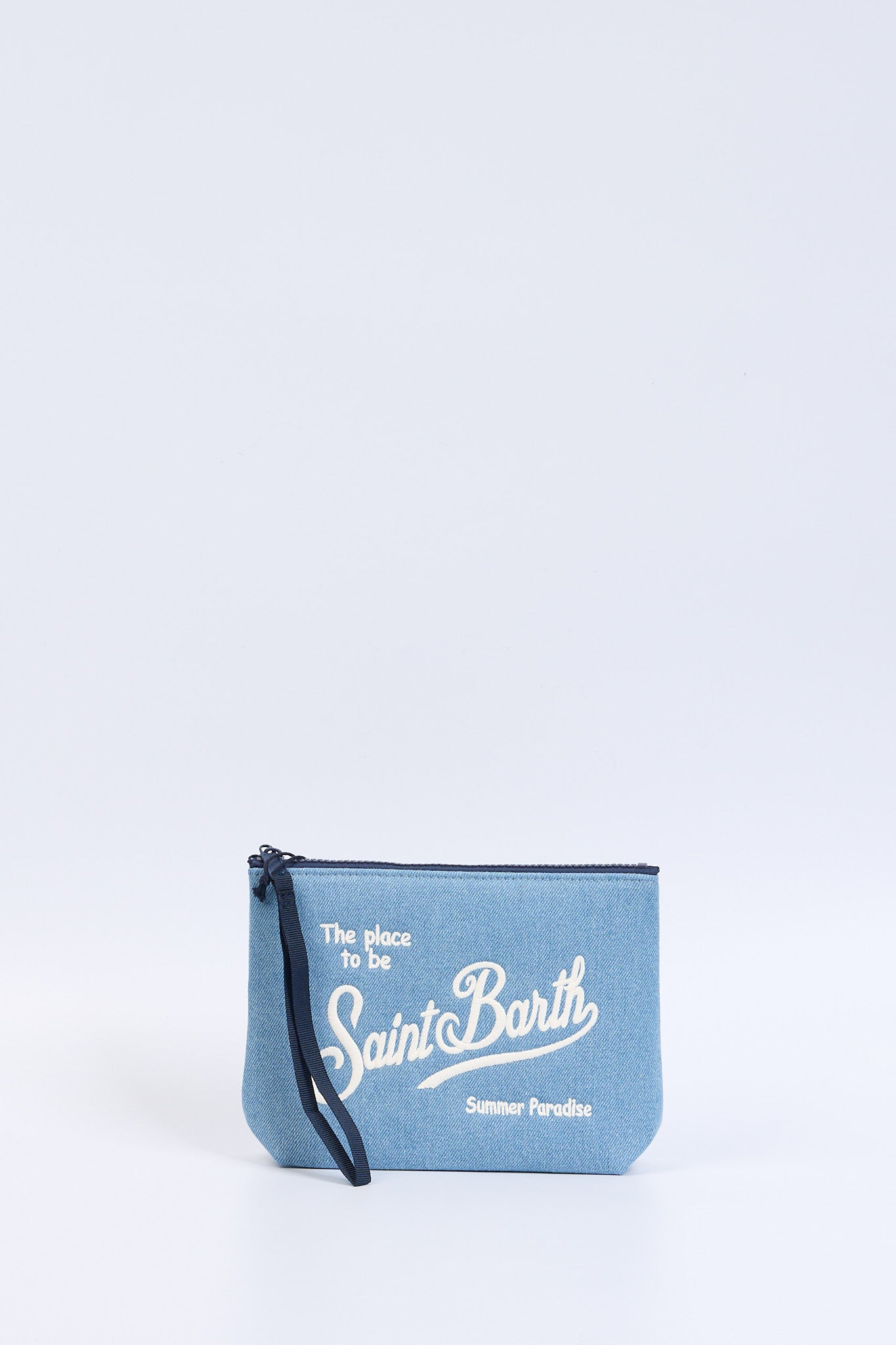 Mc2 saint barth Pochette Aline Denim Chiaro Donna-1