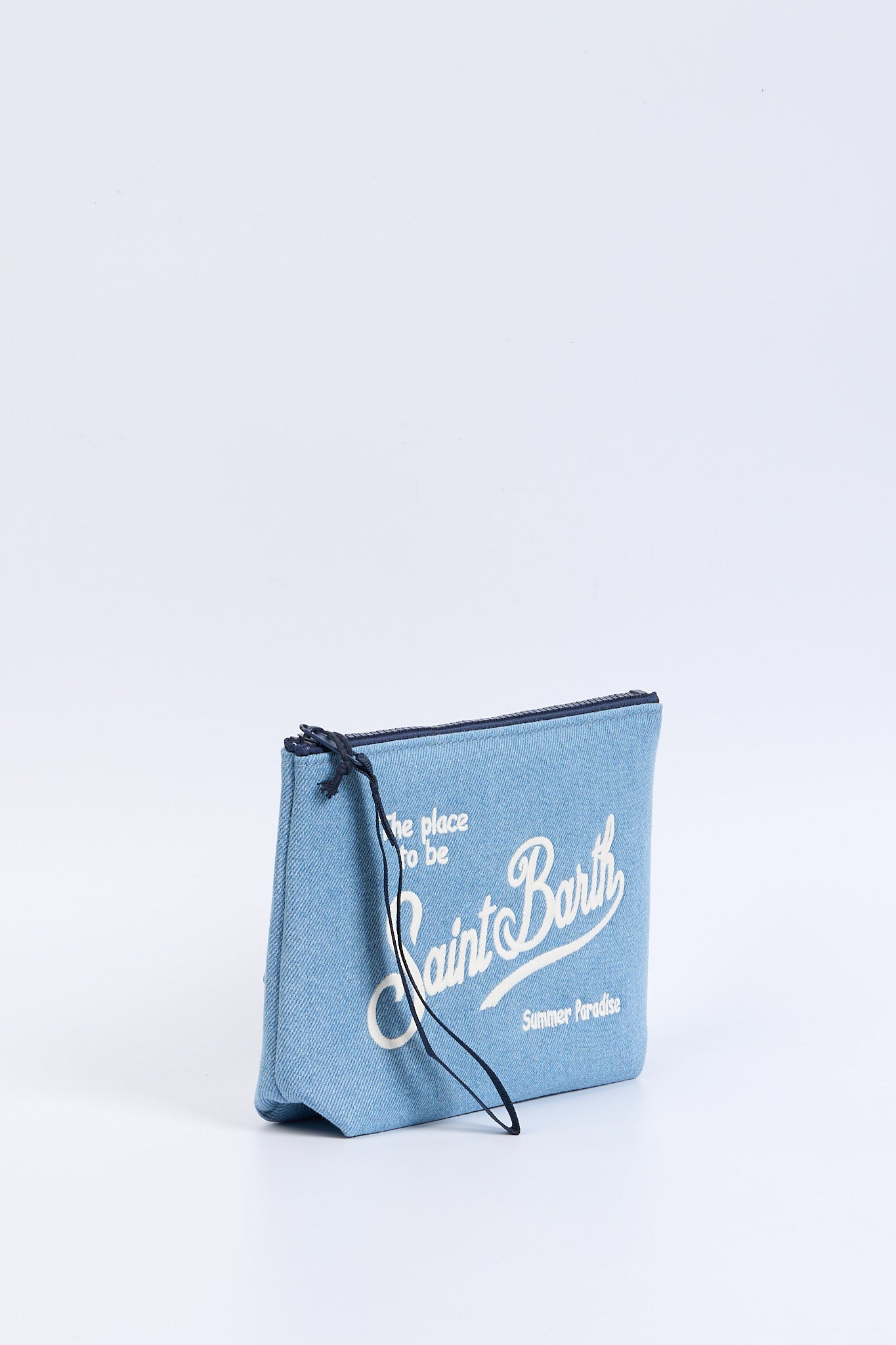 Mc2 saint barth Pochette Aline Denim Chiaro Donna-3