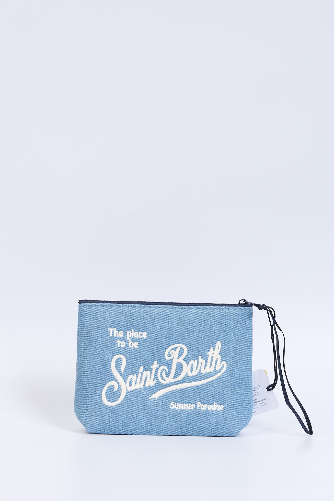Mc2 saint barth Pochette Aline Denim Chiaro Donna-4
