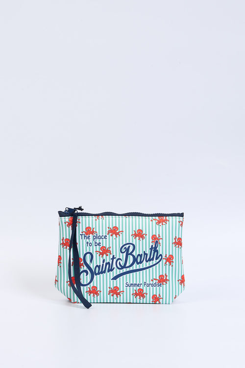 Mc2 saint barth Pochette Aline Octo Verde/Rosso Donna