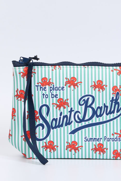 Mc2 saint barth Pochette Aline Octo Verde/Rosso Donna-2