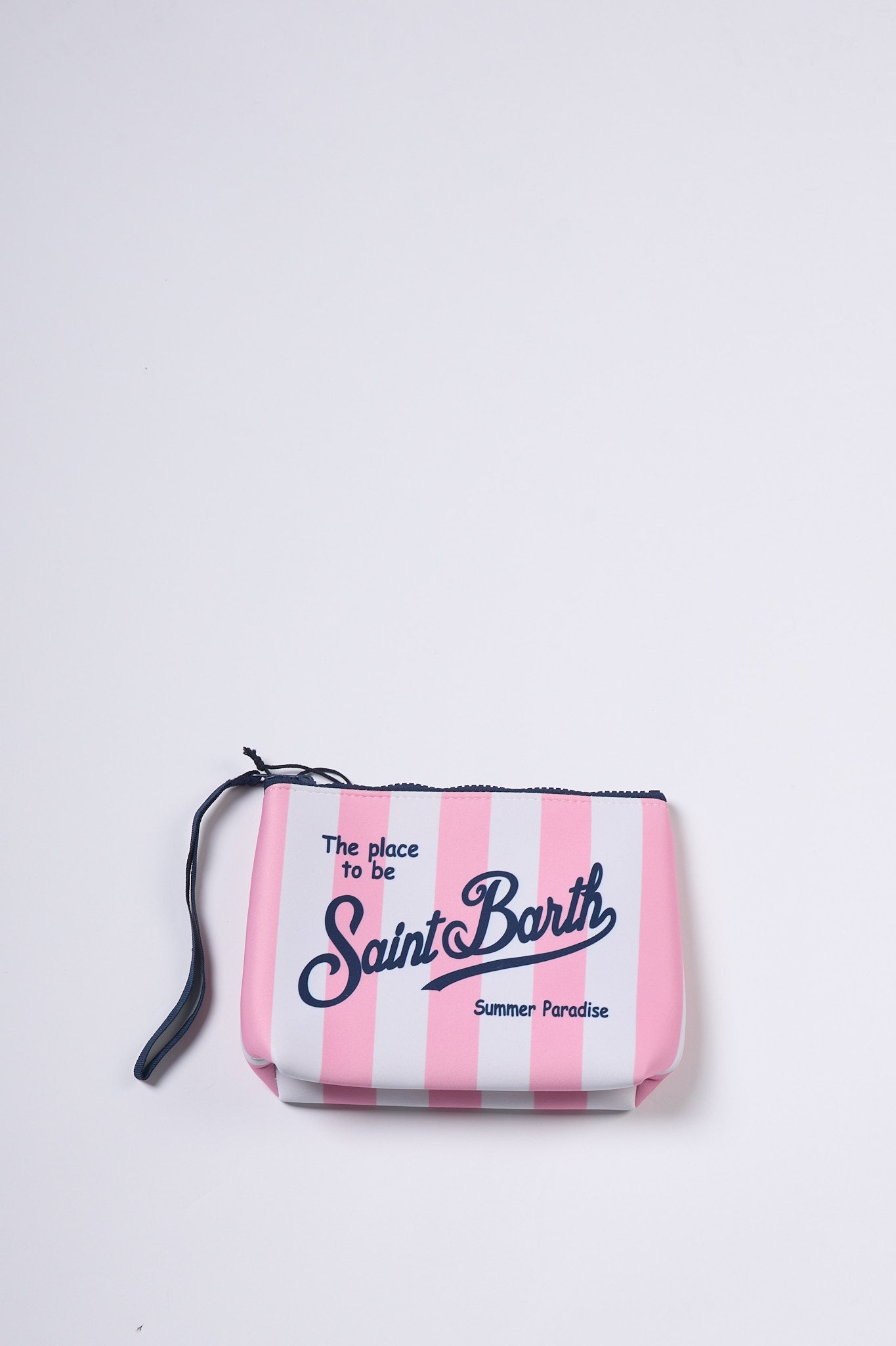 Mc2 saint barth Pochette Aline Righe Bianco/Rosa Donna-1