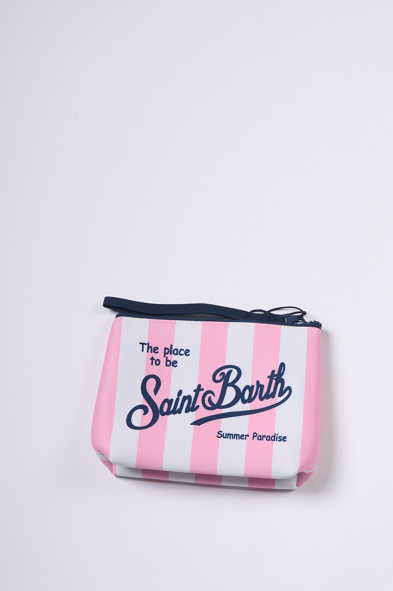 Mc2 saint barth Pochette Aline Righe Bianco/Rosa Donna-3