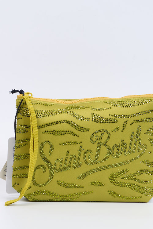 Mc2 saint barth Pochette Aline Strass Verde Donna-2