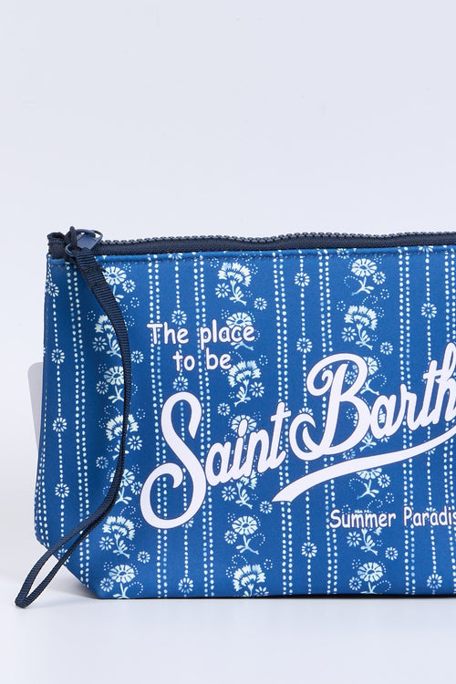Mc2 saint barth Pochette Aline Vine Stripes Blu Donna-2