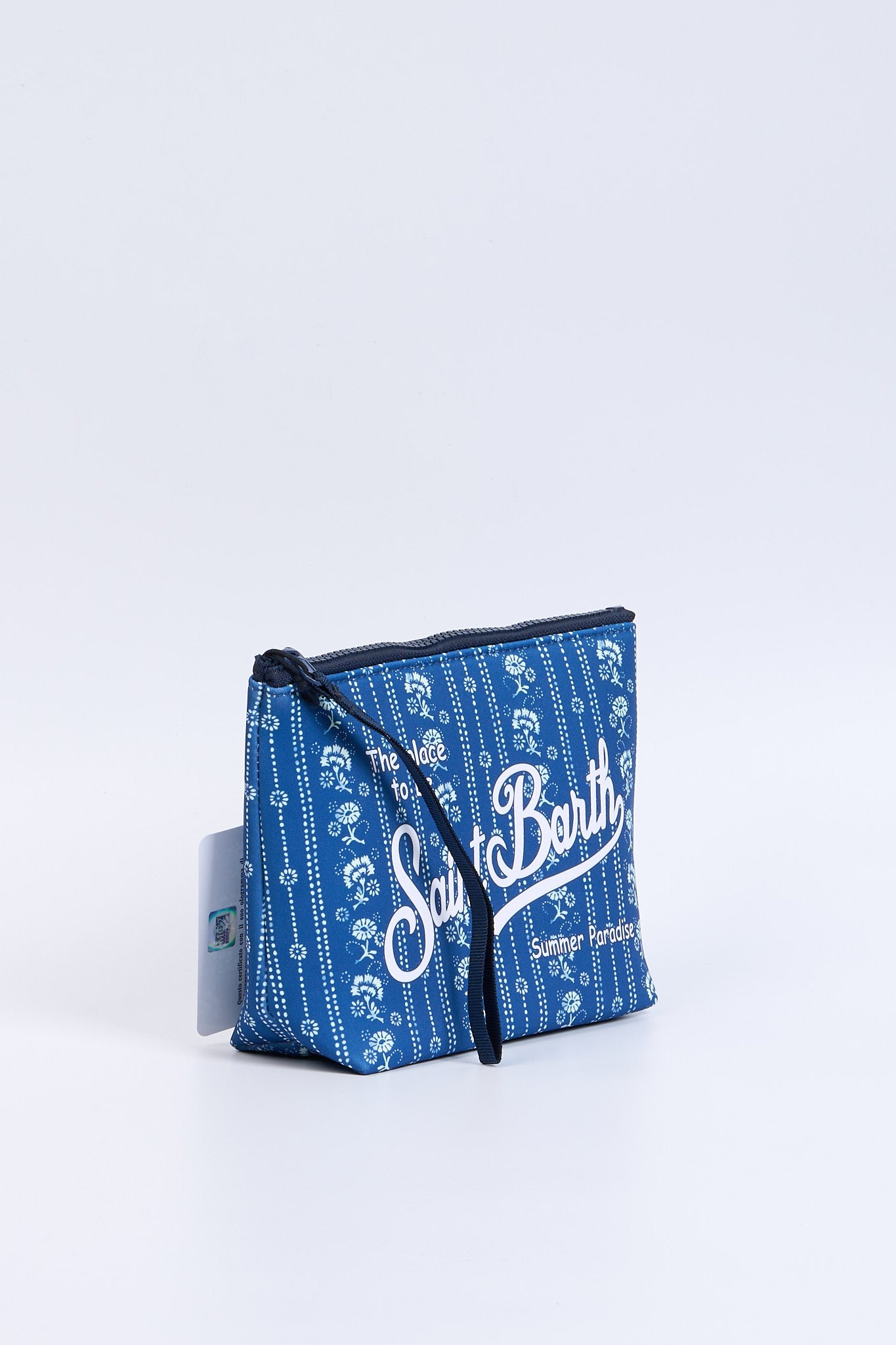 Mc2 saint barth Pochette Aline Vine Stripes Blu Donna-3