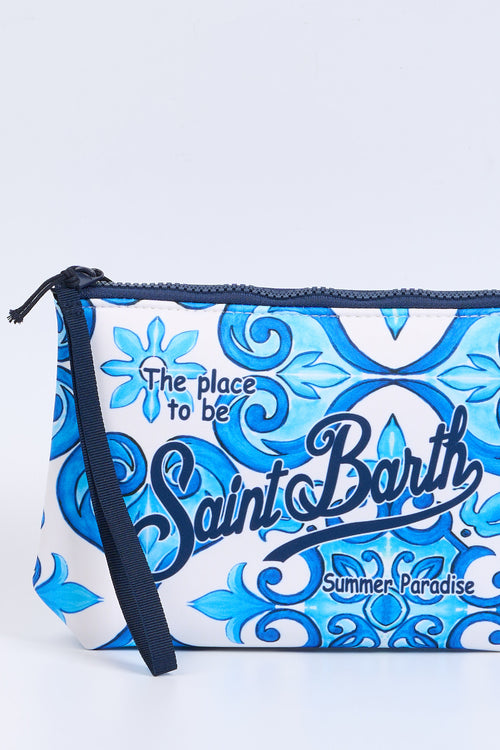 Mc2 saint barth Pochette New Gordes Bianco/azzurro Donna-2