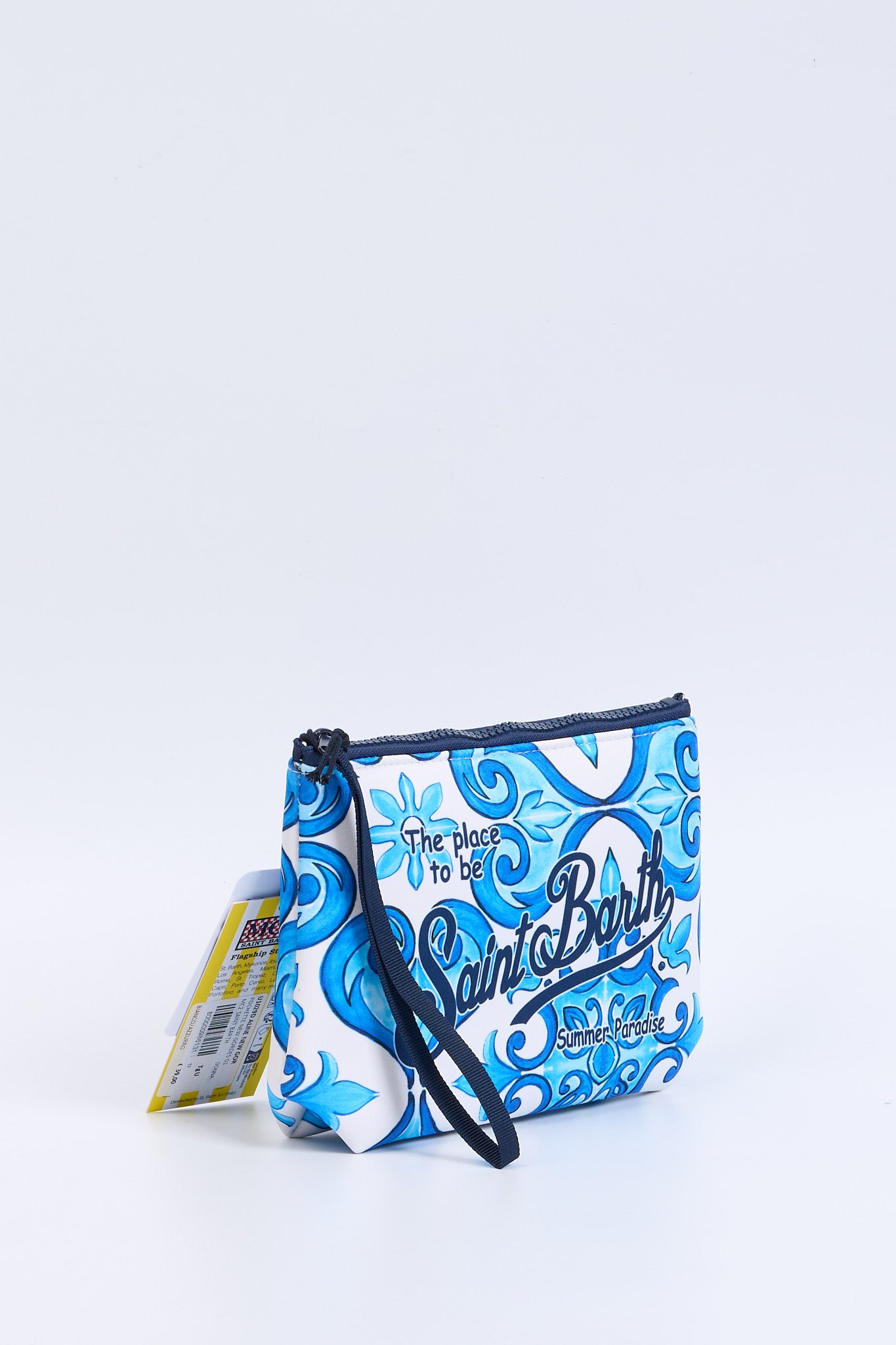Mc2 saint barth Pochette New Gordes Bianco/azzurro Donna-3
